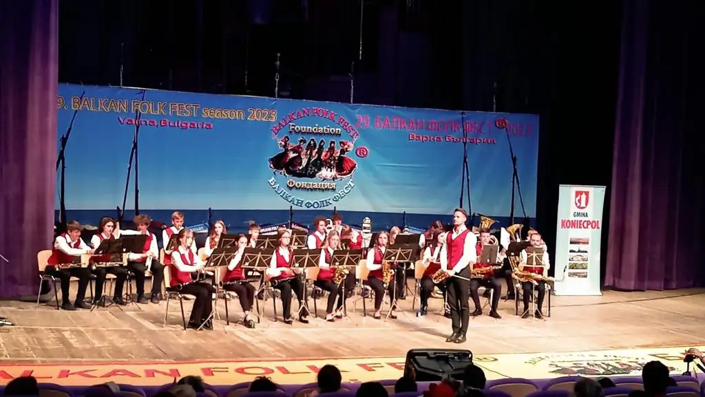 Młodzieżowa Orkiestra Dęta Koniecpol na Balkan Folk Fest 